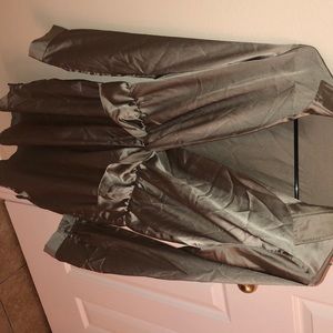 Pretty little thing olive green wrap dress